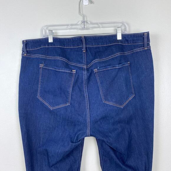 Old Navy High-Waisted Wow‎ Flare Jeans Dark Wash Classic Flare Boho Size 20 - Picture 6 of 10